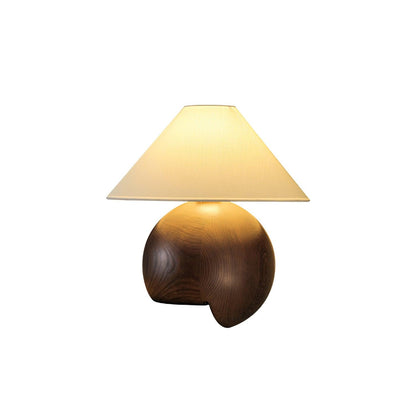 Corner Log Luxury Wood Table Lamp