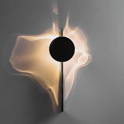 Creative Light And Shadow Art Deco Steel Wall Lamp