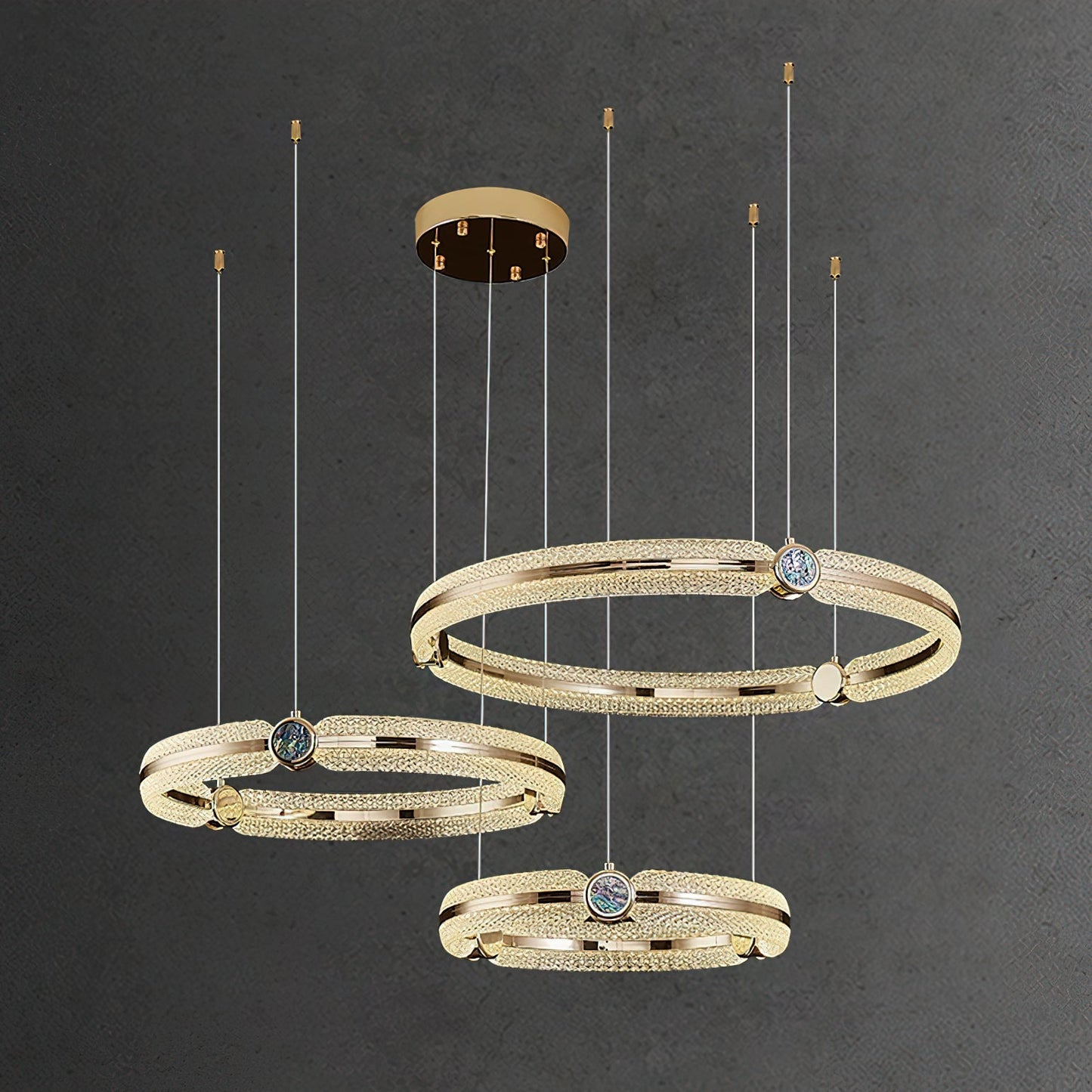 Creative Ring Modern Metal Chandelier