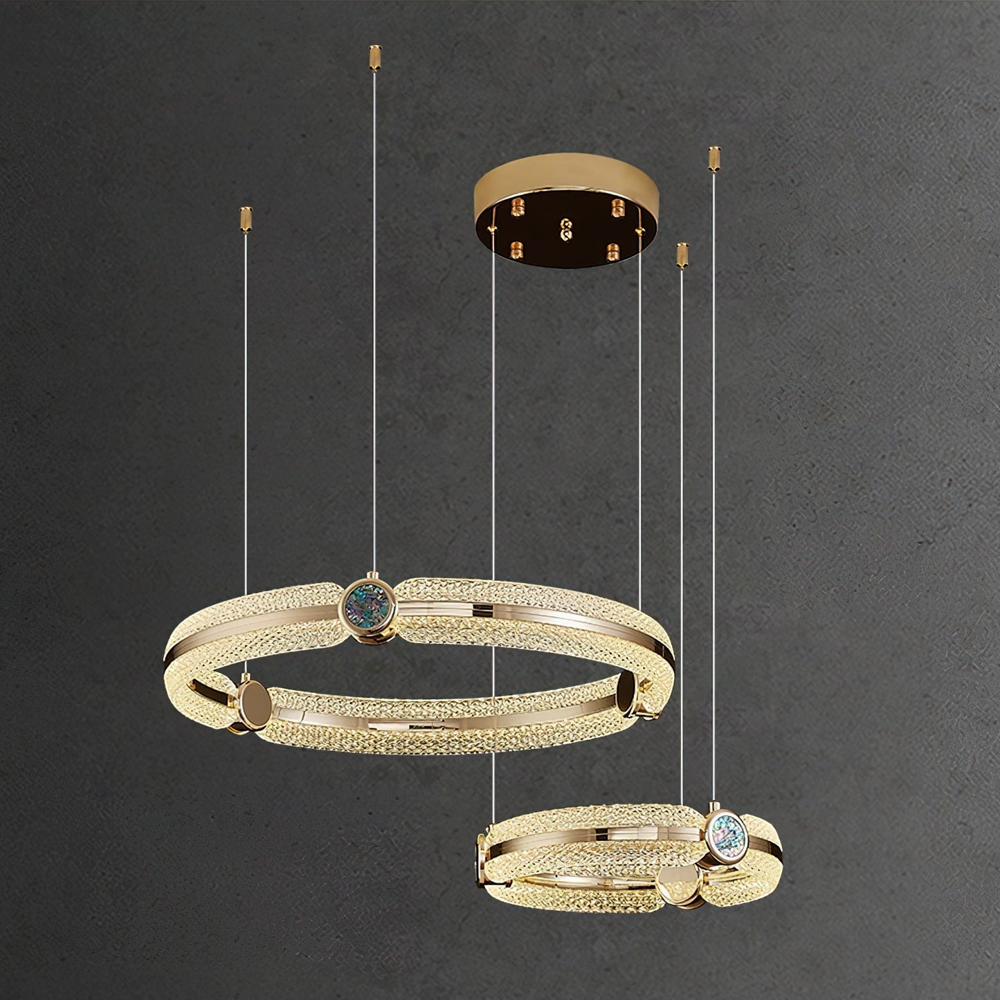 Creative Ring Modern Metal Chandelier