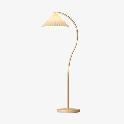 Crescini Pleated Modern Metal Floor Lamp