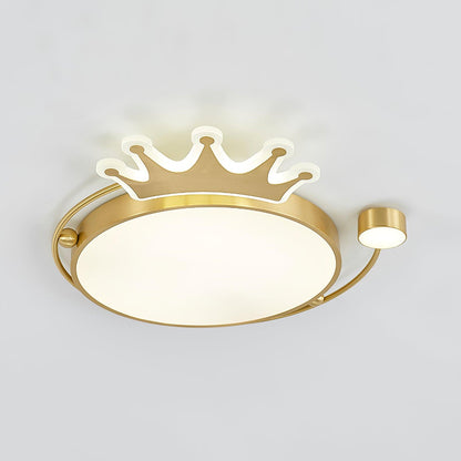 Crown Traditional Brass Ceiling Light