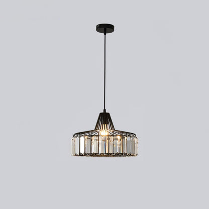 Crystal Drum Modern Pendant Lamp