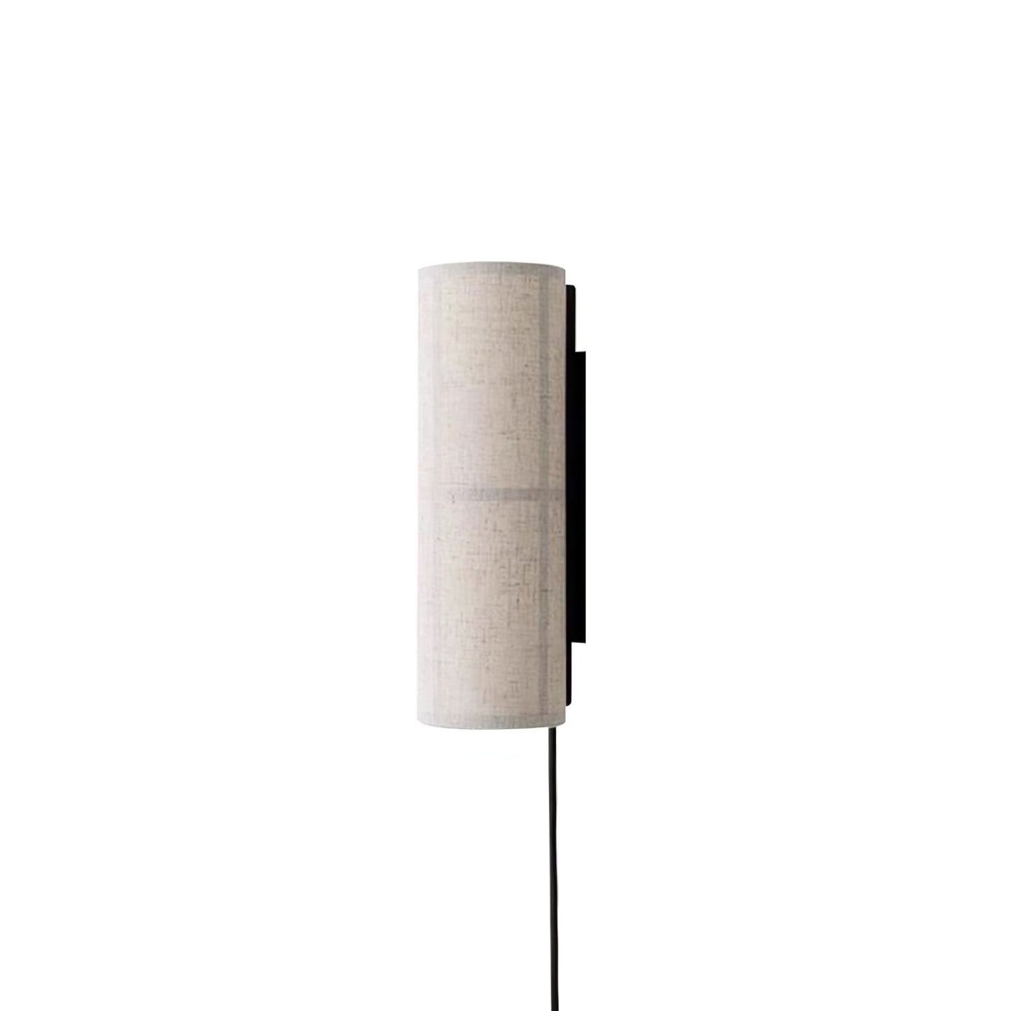 Cylinder Fabric Contemporary Metal Wall Lamp