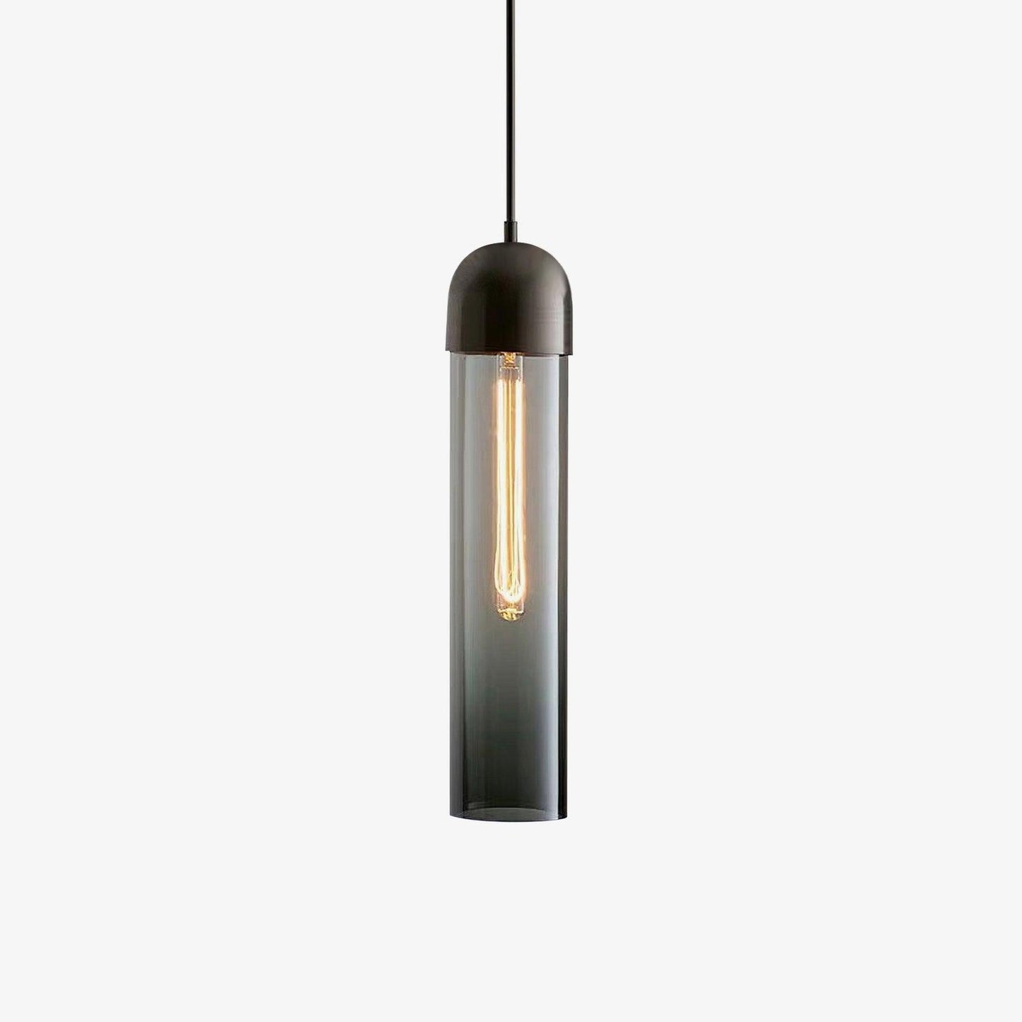 Cylindrical Shape Eclectic Crystal Pendant Light