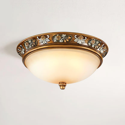 Deltana Resin Recessed Retro Crystal Ceiling Light