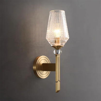 Devora Brass Luxury Crystal Wall Lamp