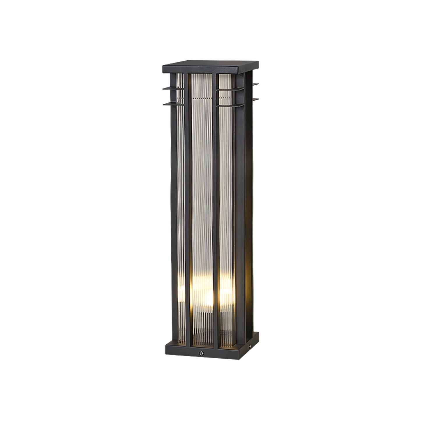 Double Axis Contemporary Metal Outdoor Post Lamp