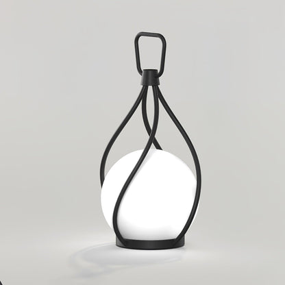 Eclisse Orb Lantern Rechargeable Minimalist Crystal Table lamp