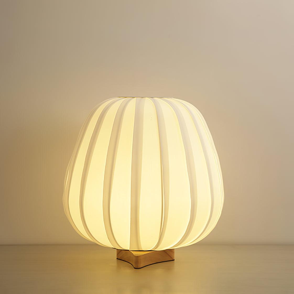 Fabric Minimalist Traditional Wood Table Lamp