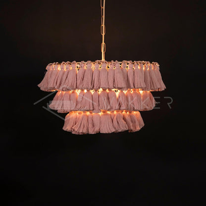 Fela Tassel Traditional Metal Chandelier