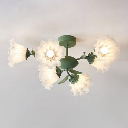 Flavian Classic Crystal Ceiling Lamp