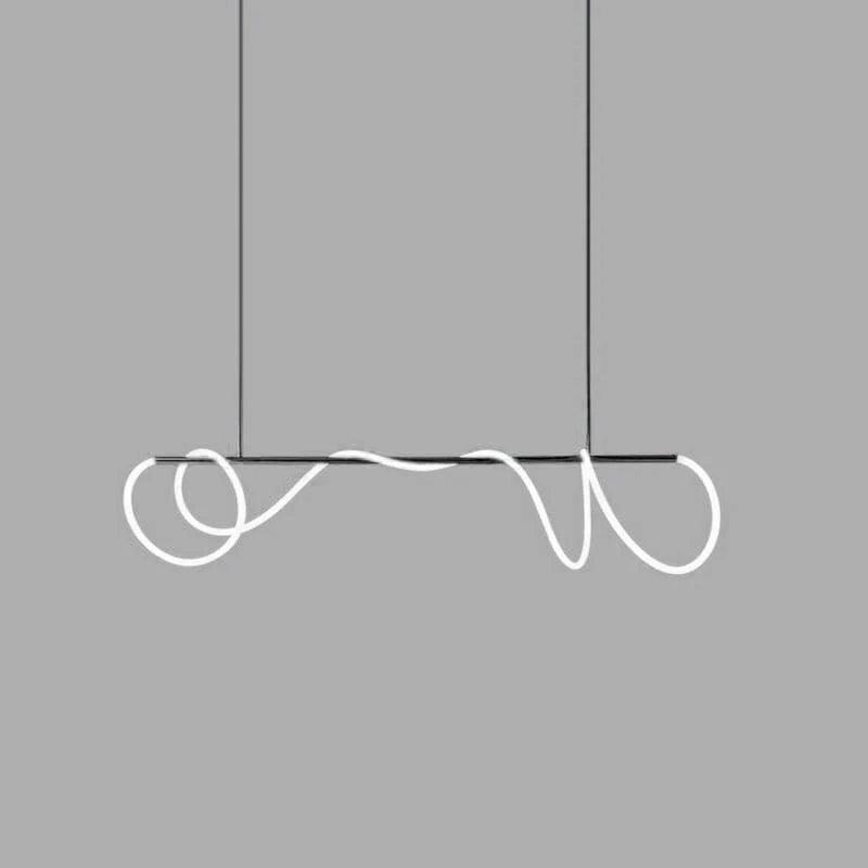 Flexible Linear Curve Traditional Metal Chandelier