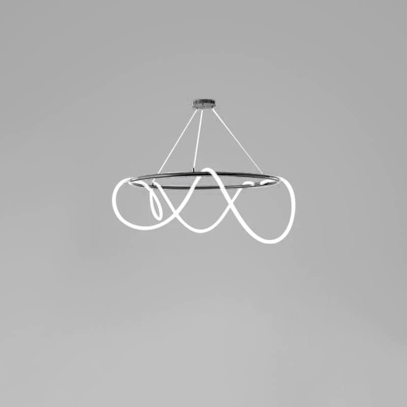 Flexible Linear Curve Traditional Metal Chandelier