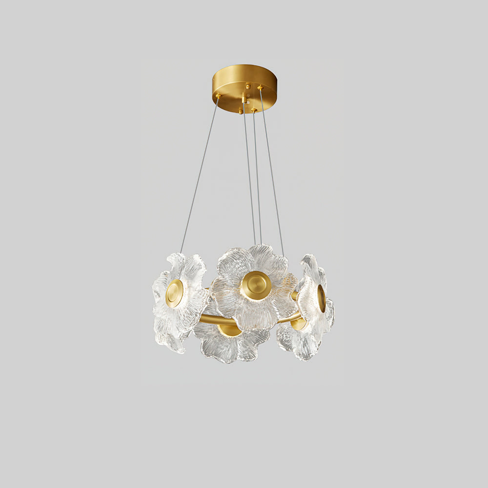 Flora Art Deco Crystal Chandelier