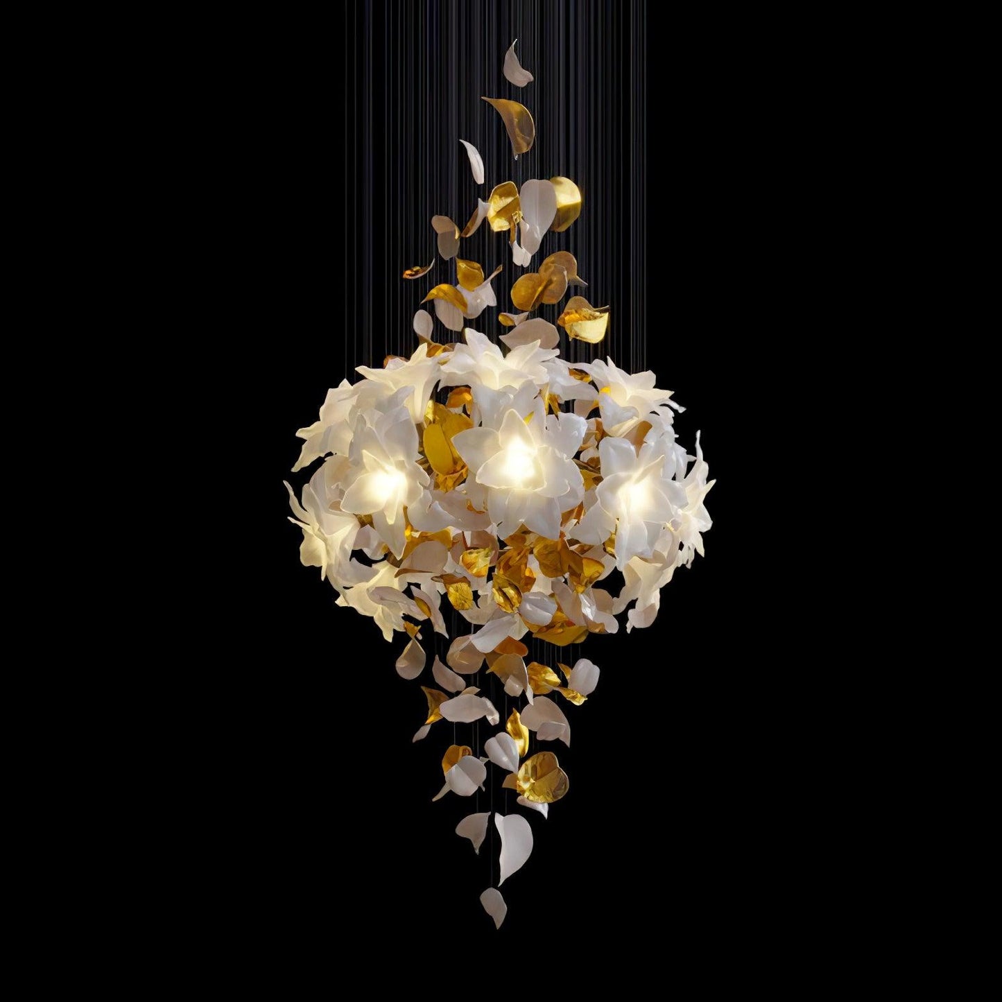 Flying Flowers Fluttering Luxury Crystal Chandelier