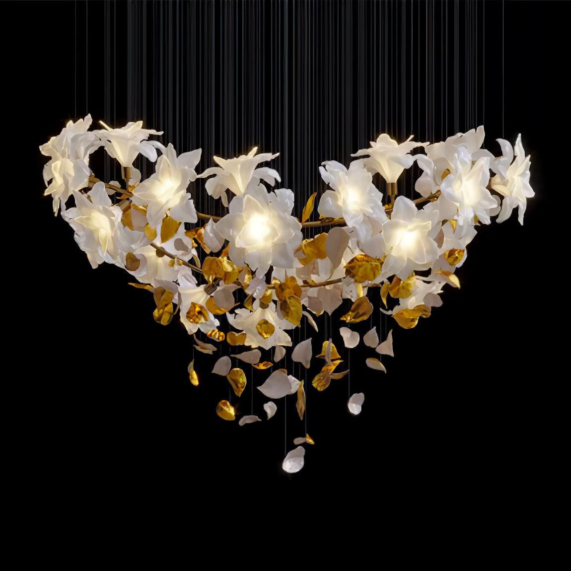 Flying Flowers Fluttering Luxury Crystal Chandelier