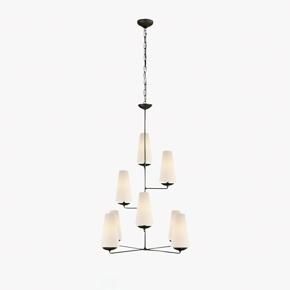 Fontaine Vertical Eclectic Metal Chandelier