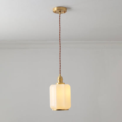 Funnel Rustic Crystal Pendant Light