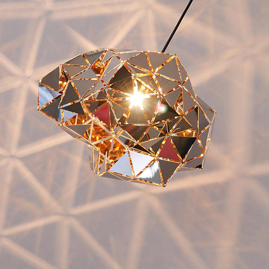 Geometric Panel Modern Metal Pendant Lamp