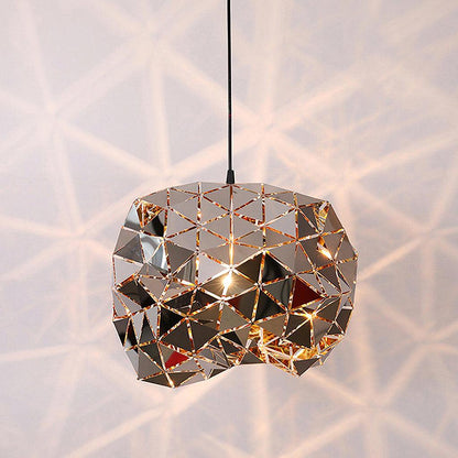 Geometric Panel Modern Metal Pendant Lamp