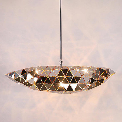 Geometric Panel Modern Metal Pendant Lamp