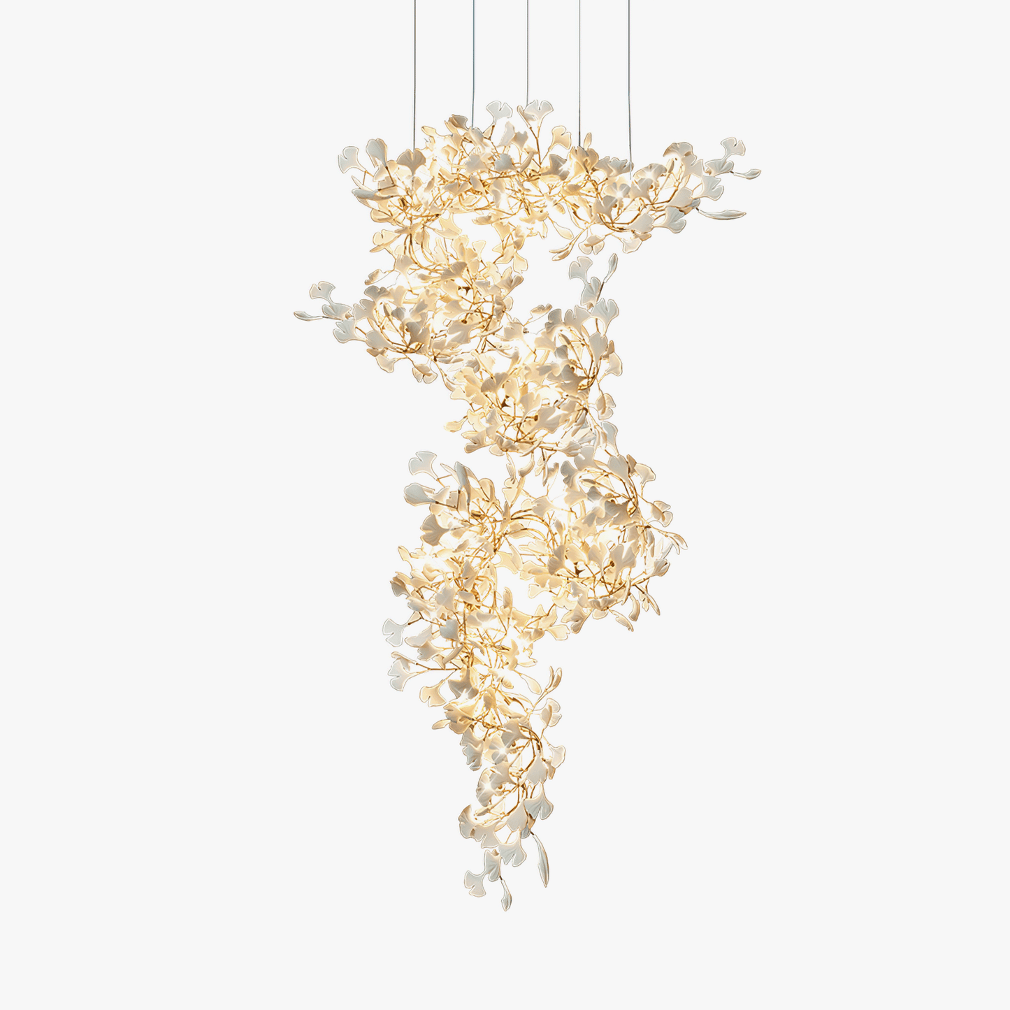 Gingko Eclectic Metal Chandelier F