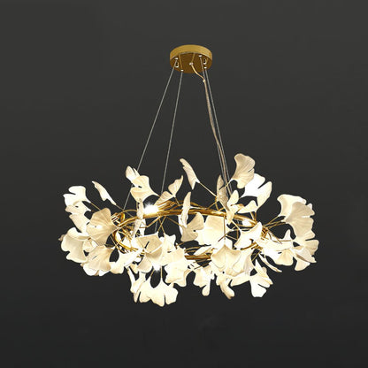 Gingko Eclectic Metal Chandelier O