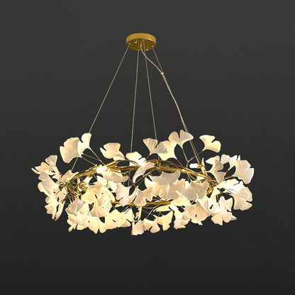 Gingko Eclectic Metal Chandelier O