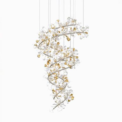 Gingko Eclectic Metal Chandelier Q