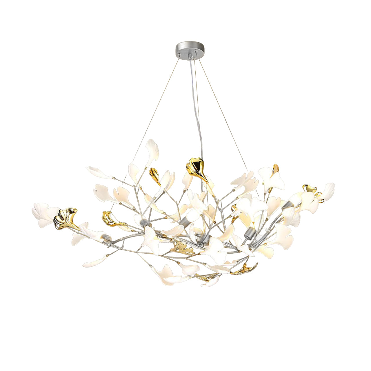 Gingko Eclectic Metal Chandelier S