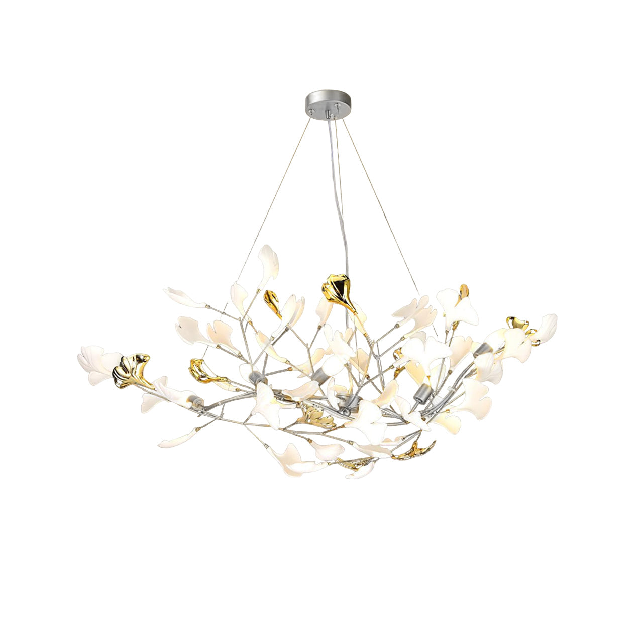 Gingko Eclectic Metal Chandelier S