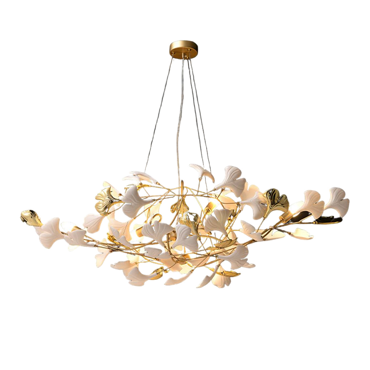 Gingko Eclectic Metal Chandelier S