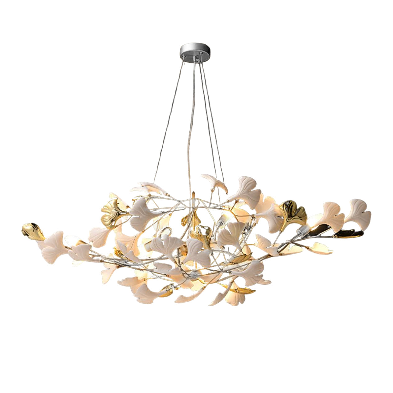 Gingko Eclectic Metal Chandelier S