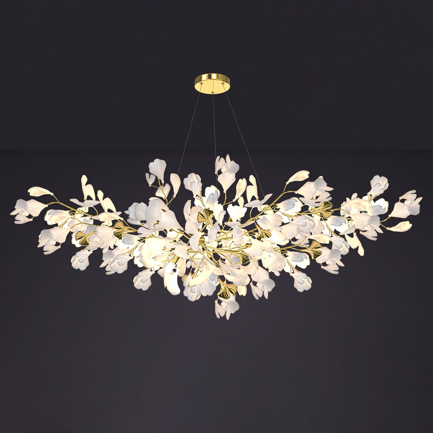 Gingko Eclectic Metal Chandelier Z