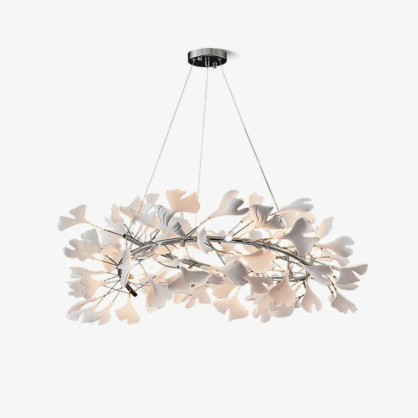 Gingko Eclectic Metal Chandelier U