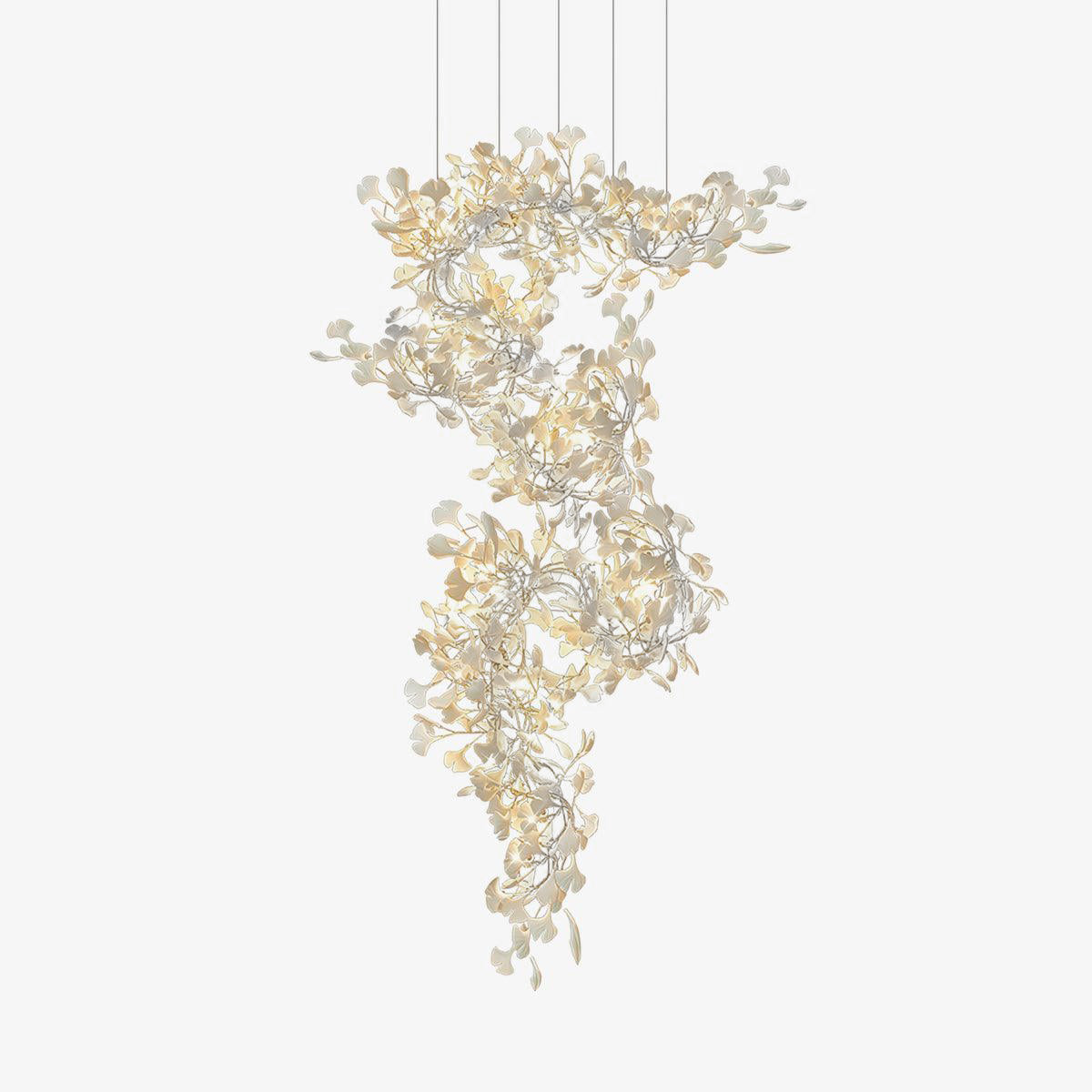 Gingko Eclectic Metal Chandelier F