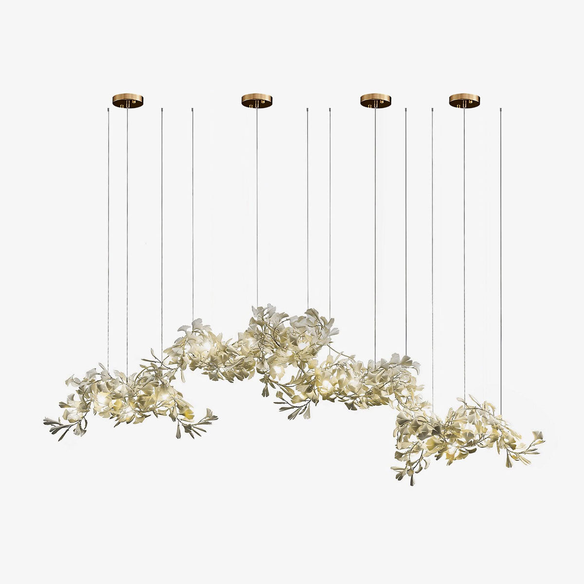 Gingko Eclectic Metal Chandelier C