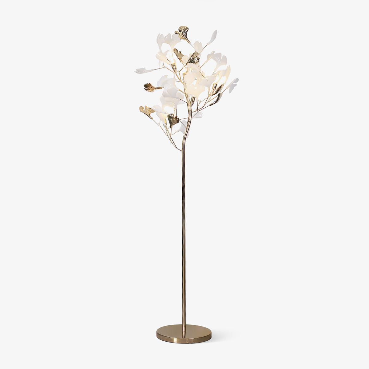 Gingko Leaf Classic Metal Floor Lamp