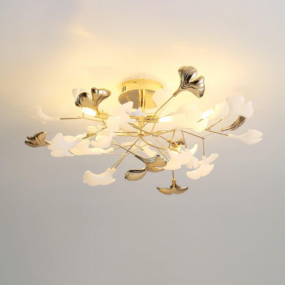 Gingko Rotating Minimalist Metal Ceiling Lamp