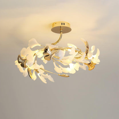 Gingko Rotating Minimalist Metal Ceiling Lamp