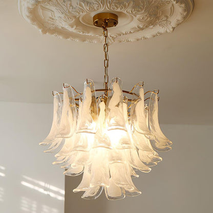 Leaf Cascade Modern Crystal Chandelier