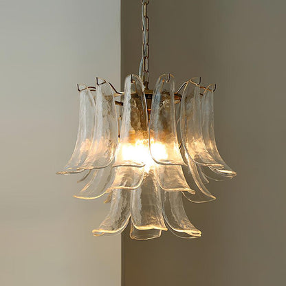 Leaf Cascade Modern Crystal Chandelier