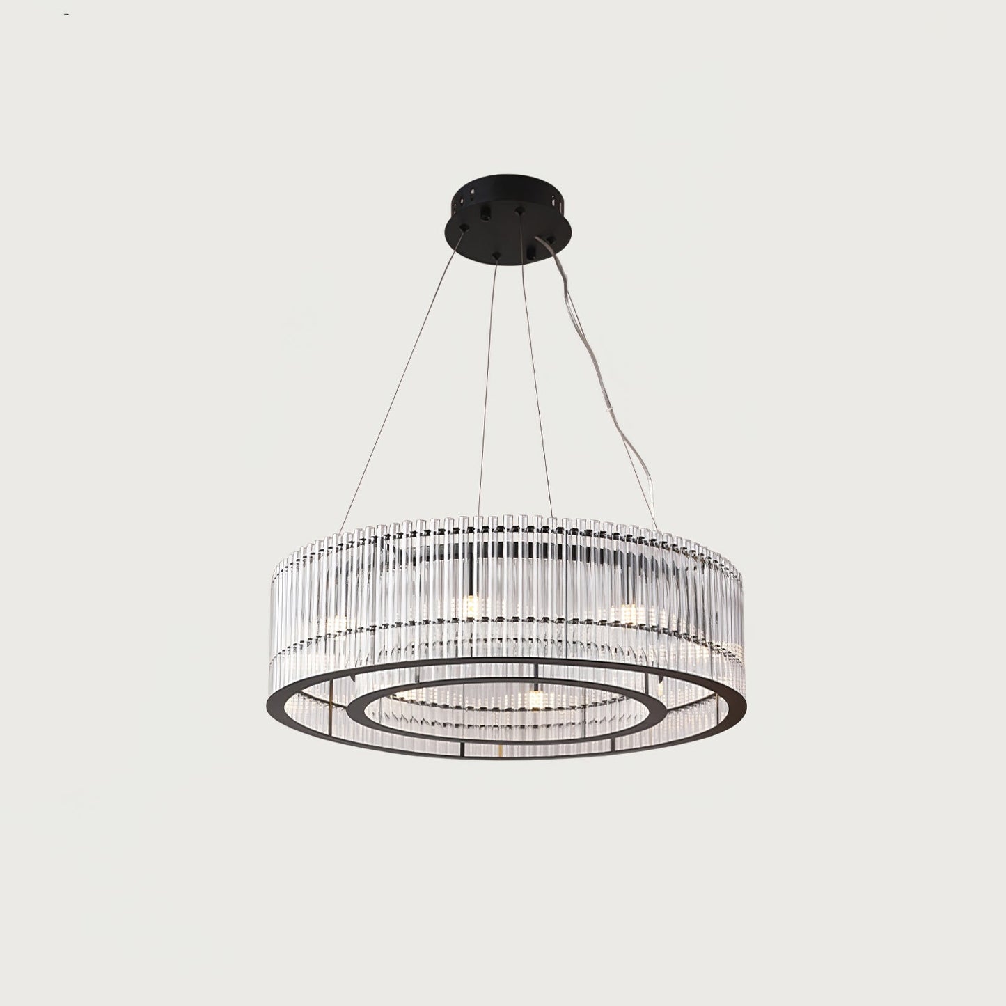 Tube Ring Modern Crystal Chandelier