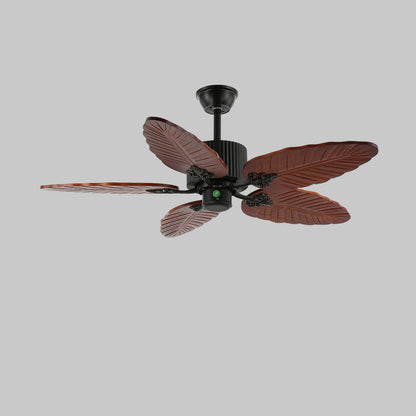 Banana Leaves 4852 Eclectic Crystal Ceiling Fan Light