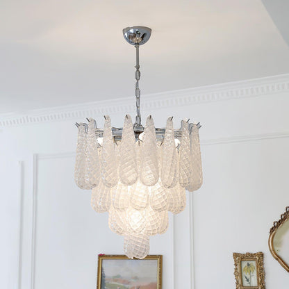 Grid Waterfall Classic Crystal Chandelier