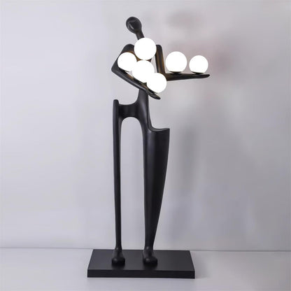 Guardian Sculpture Modern Crystal Floor Lamp