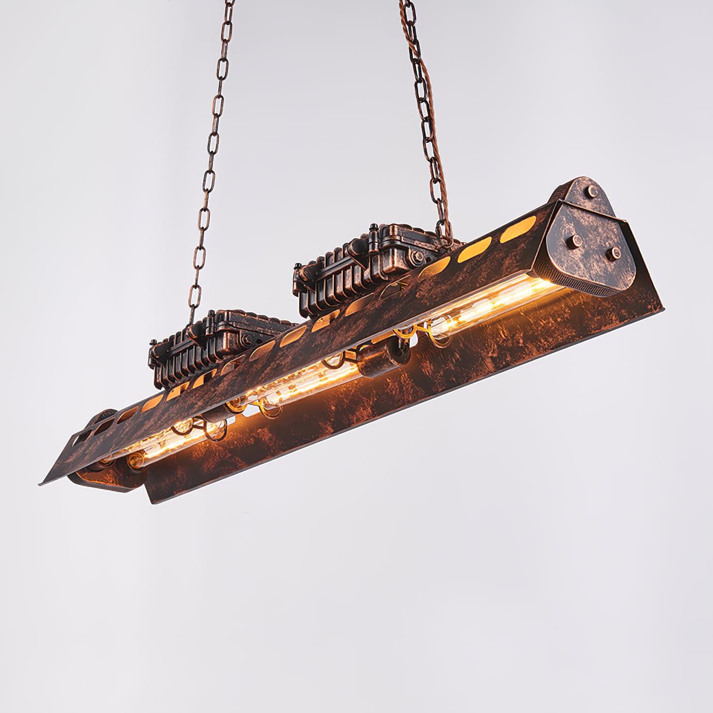 Industrial Steampunk Vintage Metal Chandelier