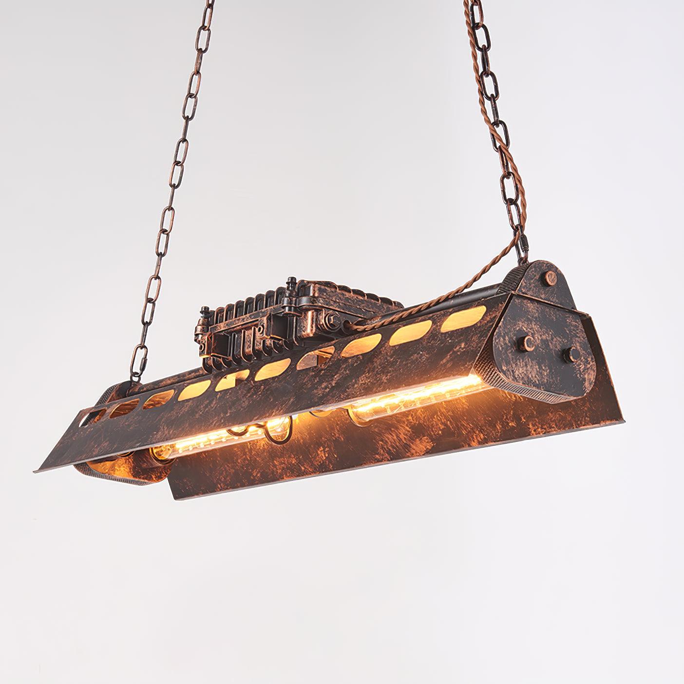 Industrial Steampunk Vintage Metal Chandelier