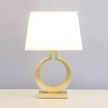 Keyhole Ring Eclectic Metal Table Lamp